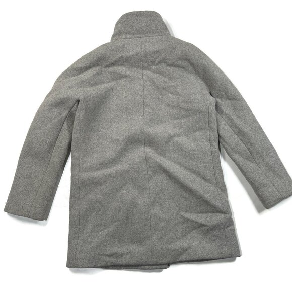 J Crew City Coat Womens 6 Petite 6P Gray Wool Blend‎ Zip Pockets F5455 - Picture 8 of 11